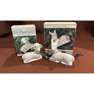 Vintage Hallmark 1994 Joyful Lamb & Gentle Fawn  Showcase